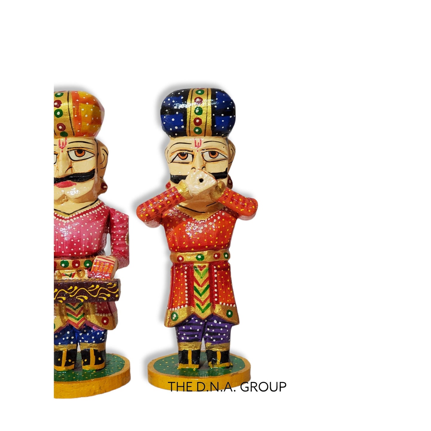 Rajasthani Traditional Painted Statues, Handmade Wooden
