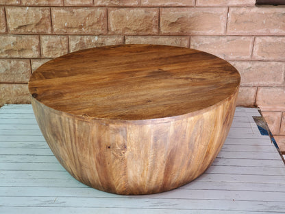 Wooden Table Handcrafted Round Coffee 10X10X10