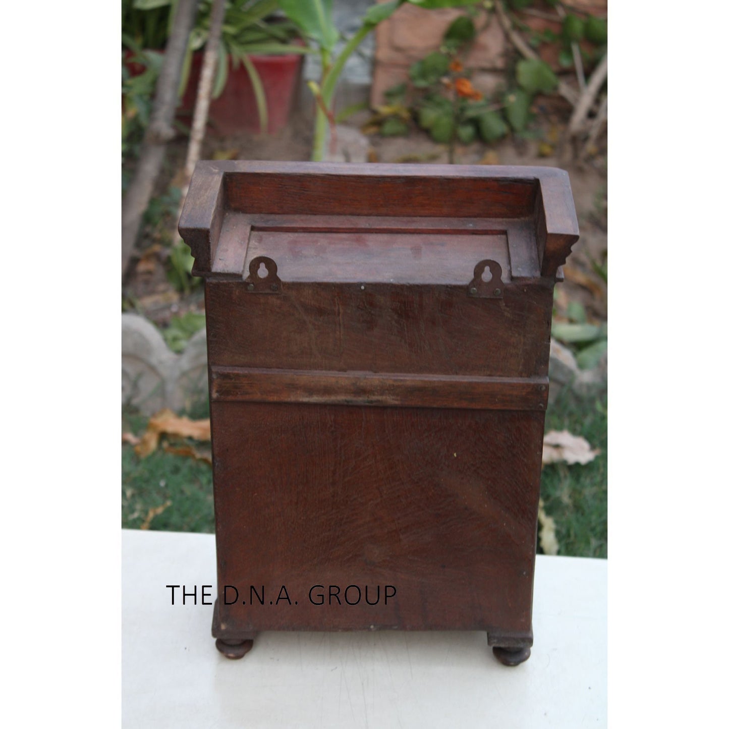 Vintage Wooden Glass Cabinet | Rustic