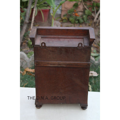 Vintage Wooden Glass Cabinet | Rustic