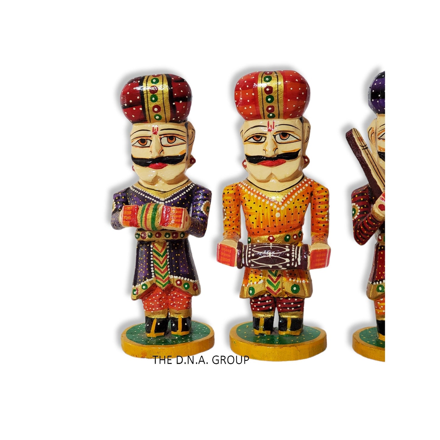 Rajasthani Traditional Painted Statues, Handmade Wooden