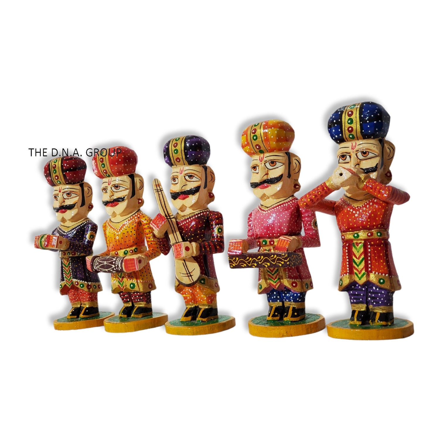 Rajasthani Traditional Painted Statues, Handmade Wooden