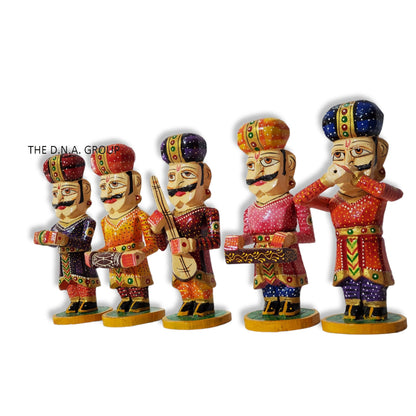Rajasthani Traditional Painted Statues, Handmade Wooden