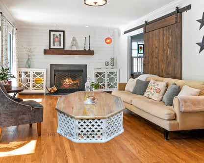 31"x 31"x 12" Wooden Coffee Table