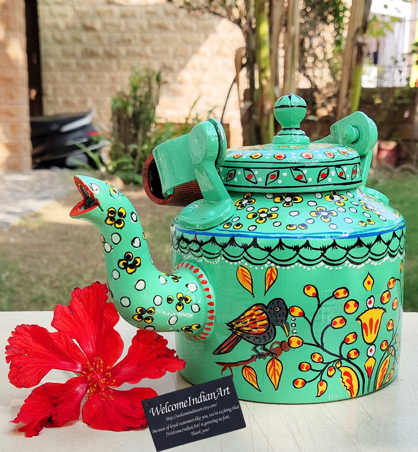 Aluminum Indian Tea Pot Elephant Model 1
