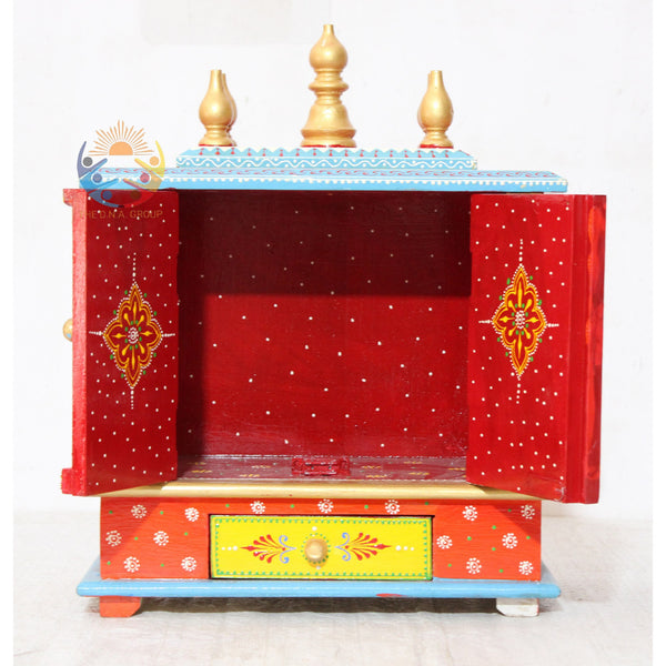 Handmade Wooden Temple, Pure Rosewood Hindu