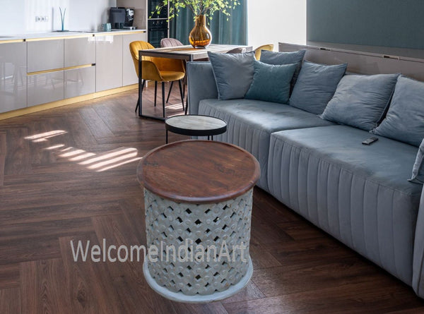 Wood Coffee Table Unique Round Coffee