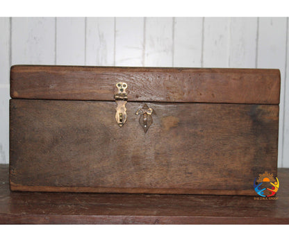 Vintage Wooden Tool Box Antique Model 1