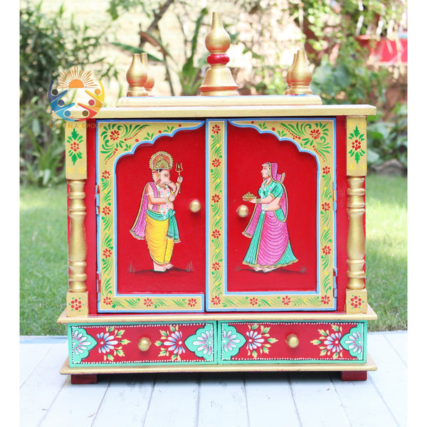 Wooden Temple Hindu Mandir Pooja Wood