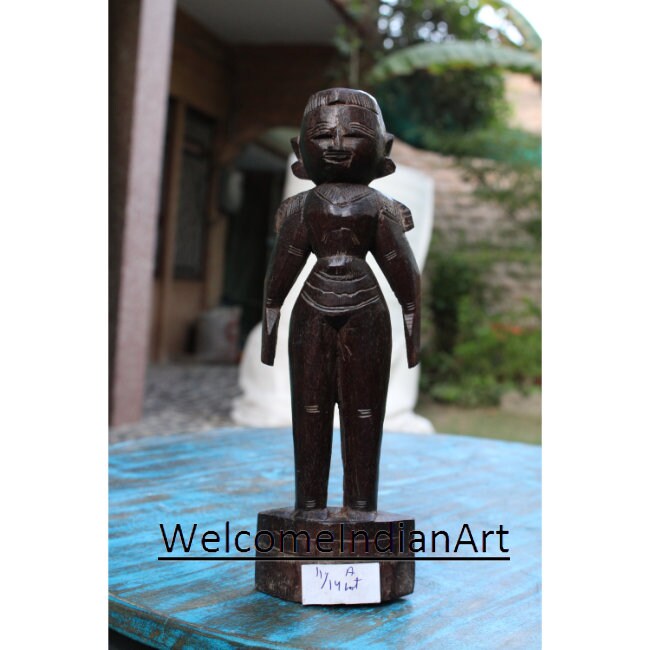 Antique Wooden Figurine, Wooden Carving Model 1