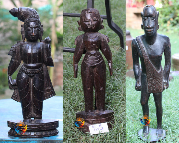 Antique Wooden Figurine, Wooden Carving Model 1