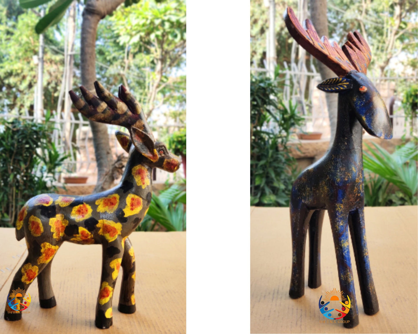 Wooden Old Hand Made Reindeer Model 1 :-