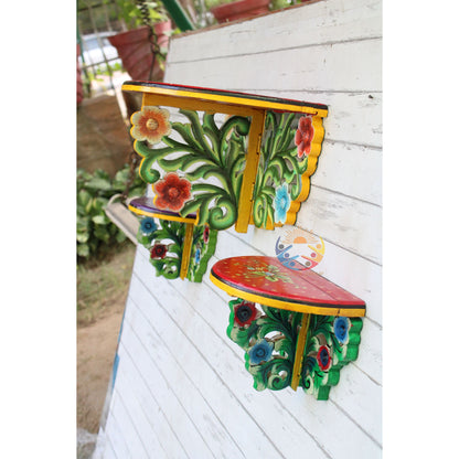 Wooden Portable Pooja Temple Hanging Wood