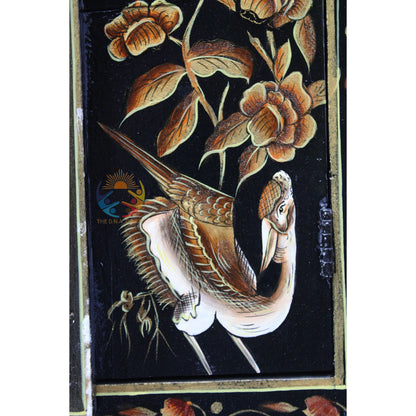 Wooden Hand Painted Beautiful Bird Window
