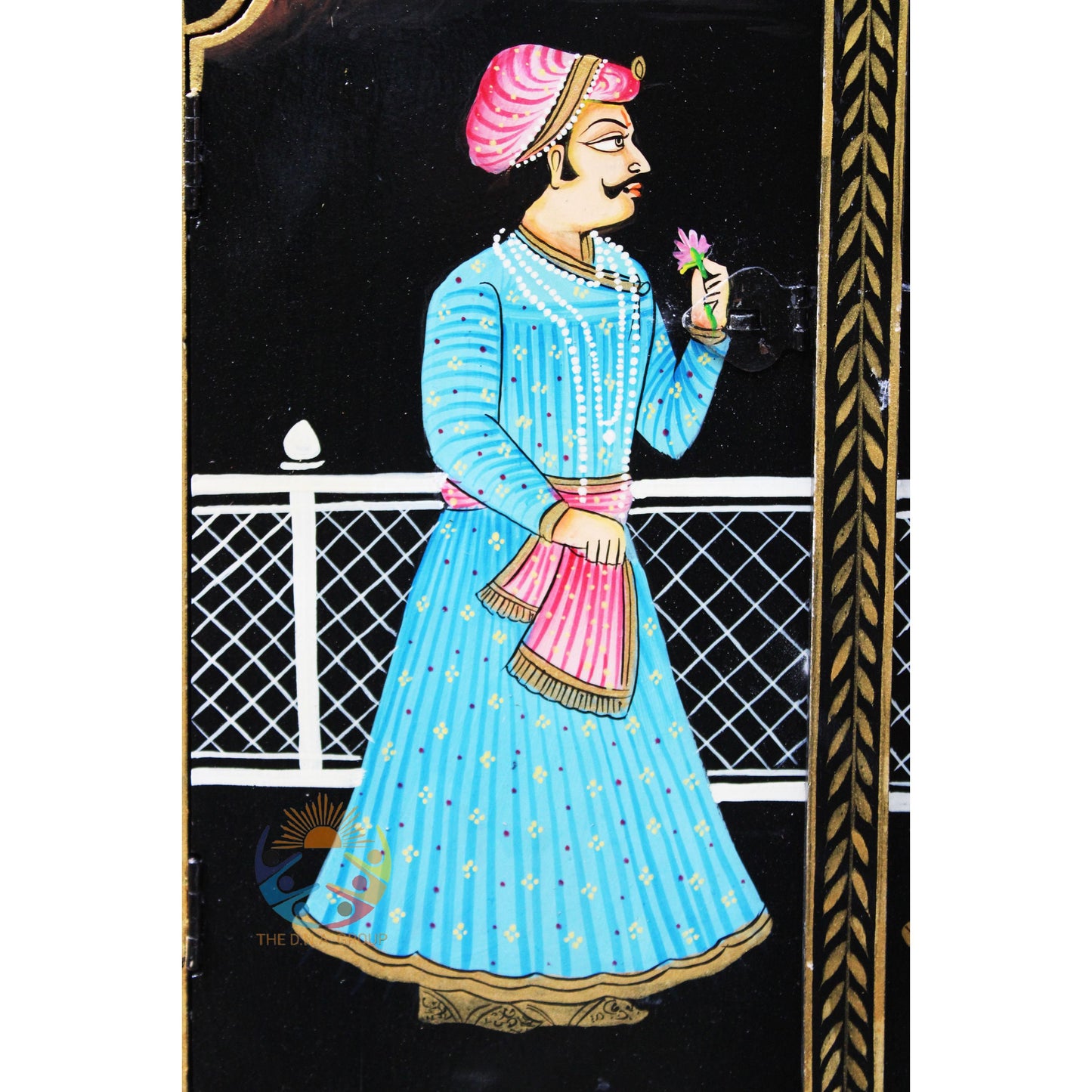 Royal King Queen Hand-Painted Window Frame