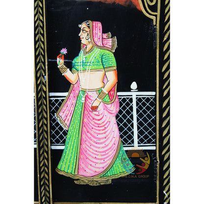 Royal King Queen Hand-Painted Window Frame