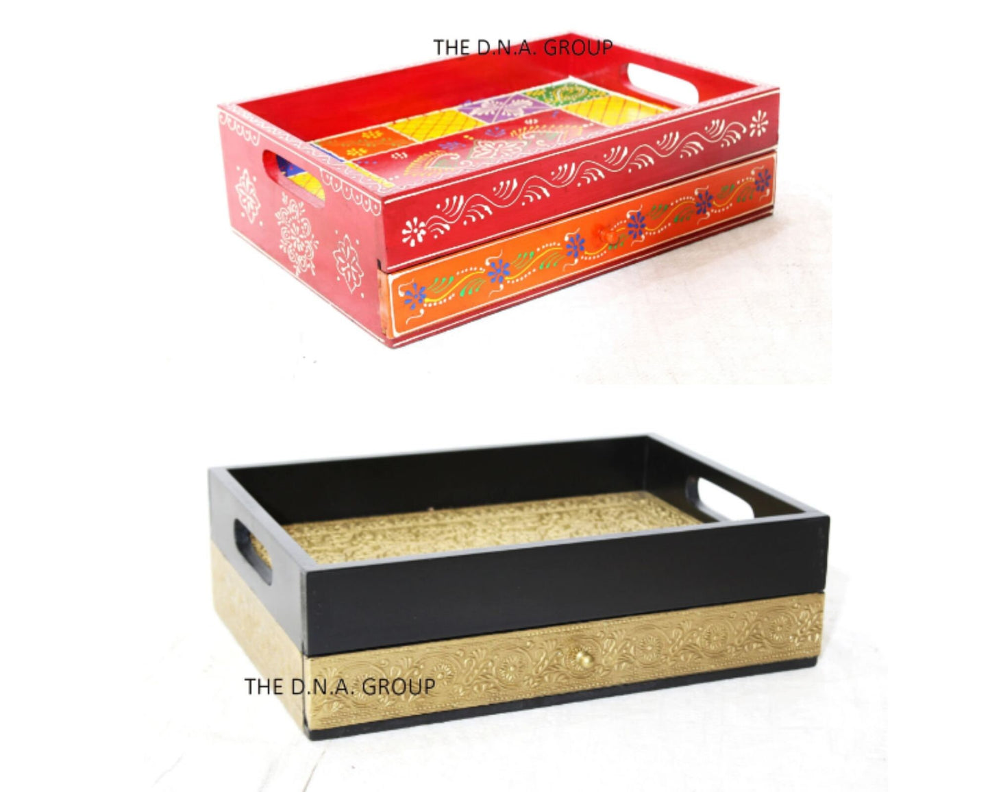 Wood Drawer Box Treasure Drawer Case