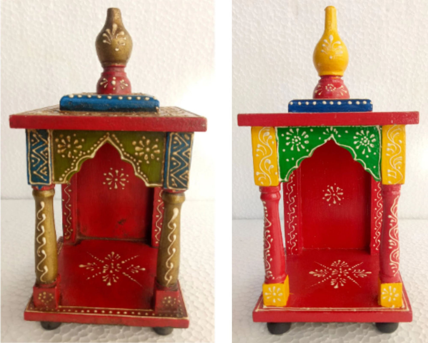Small Wooden Temple, Mandir Pooja Model 1
