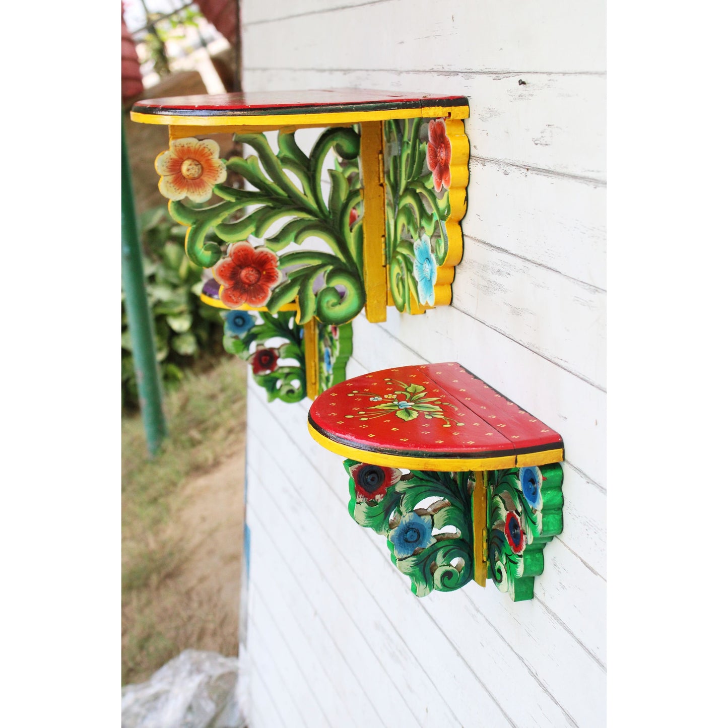 Wooden Portable Pooja Temple Hanging Wood