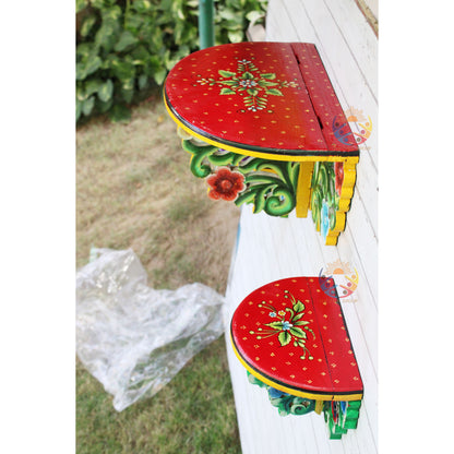 Wooden Portable Pooja Temple Hanging Wood