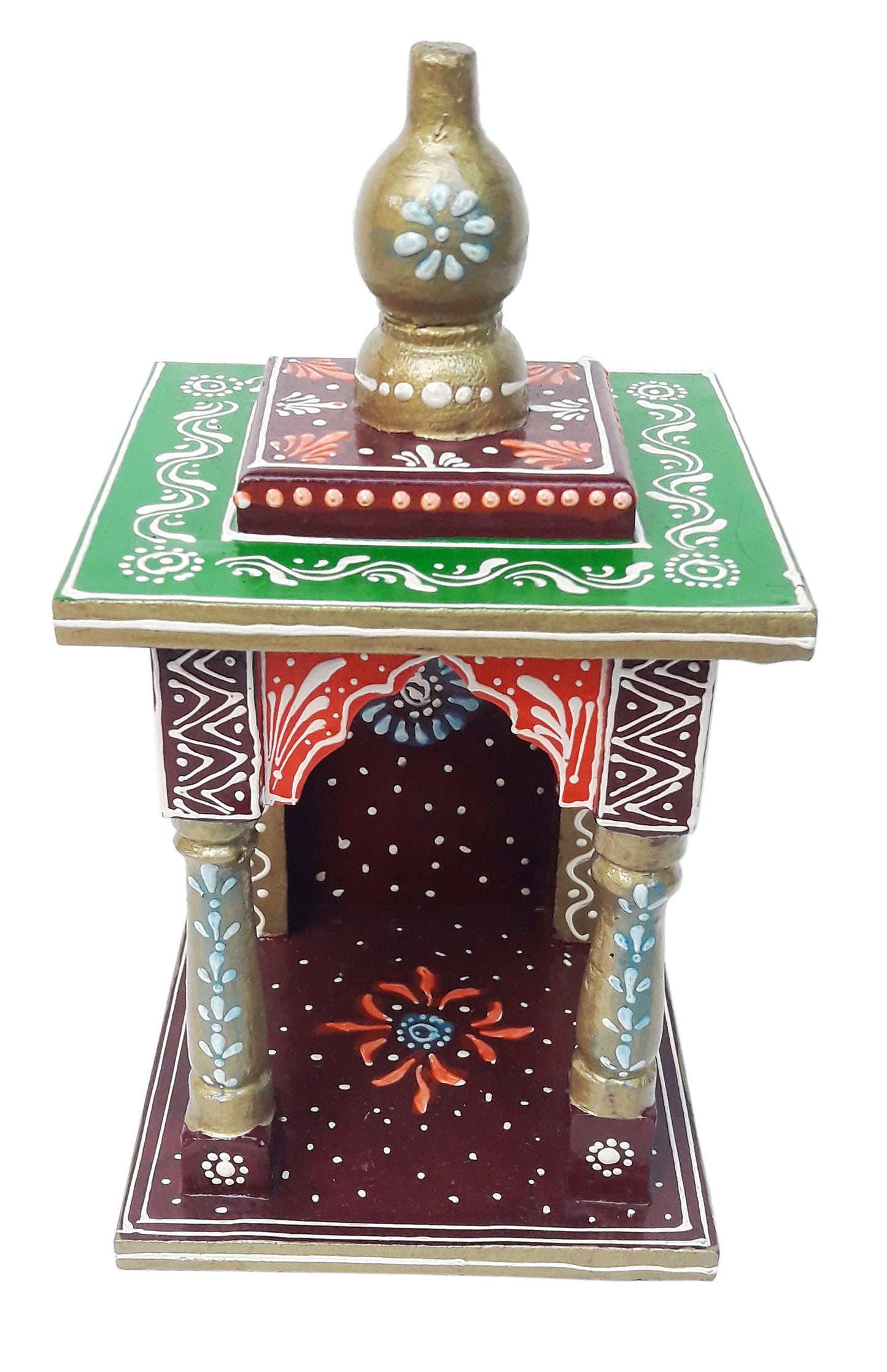 Handcrafted Wooden Temple For Home Model 1