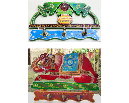 Wood Key Holder For Wall Model 1