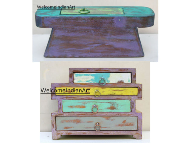 Wooden Hand Carved Drawer Multi-Utility Model 1