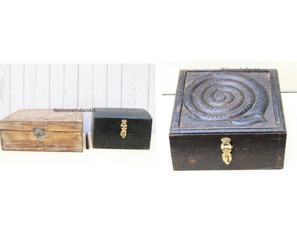 Unique Design Handmade Wooden Carving Model 1:- (Set Of 2)
