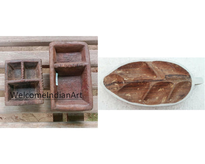 Antique Wooden Serving Tray Wood Dry