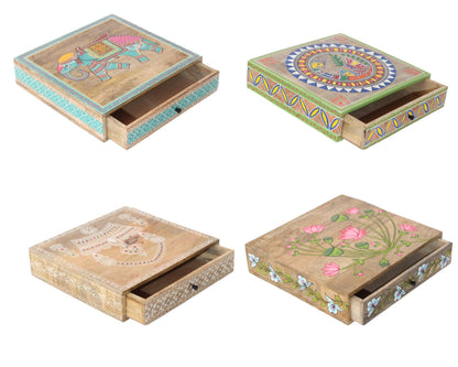 Wooden Drawer Traditional Hand Painted Hand
