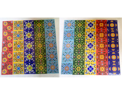 Ceramic Porcelain Tiles Blue Pottery Model 1