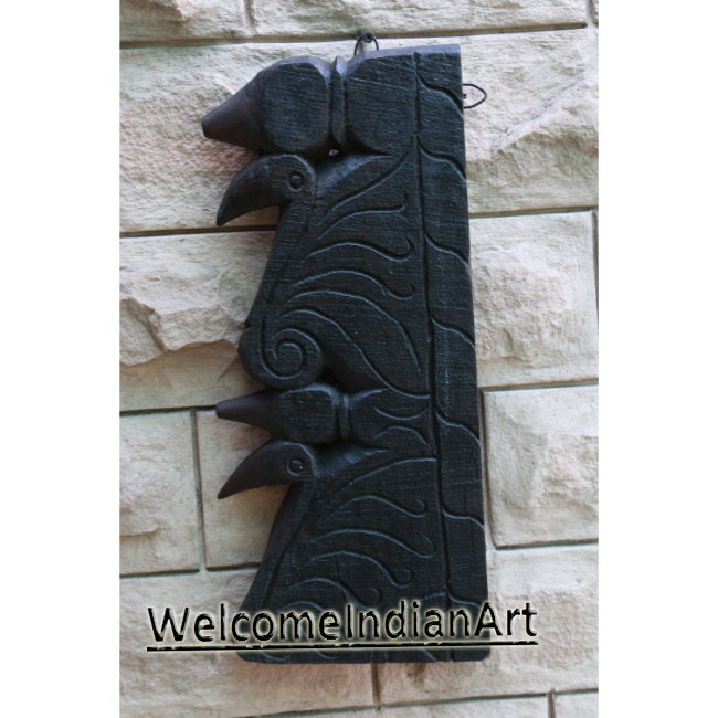 Wooden Hand Carved Peacock Wall Model 1