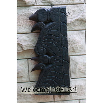 Wooden Hand Carved Peacock Wall Model 1