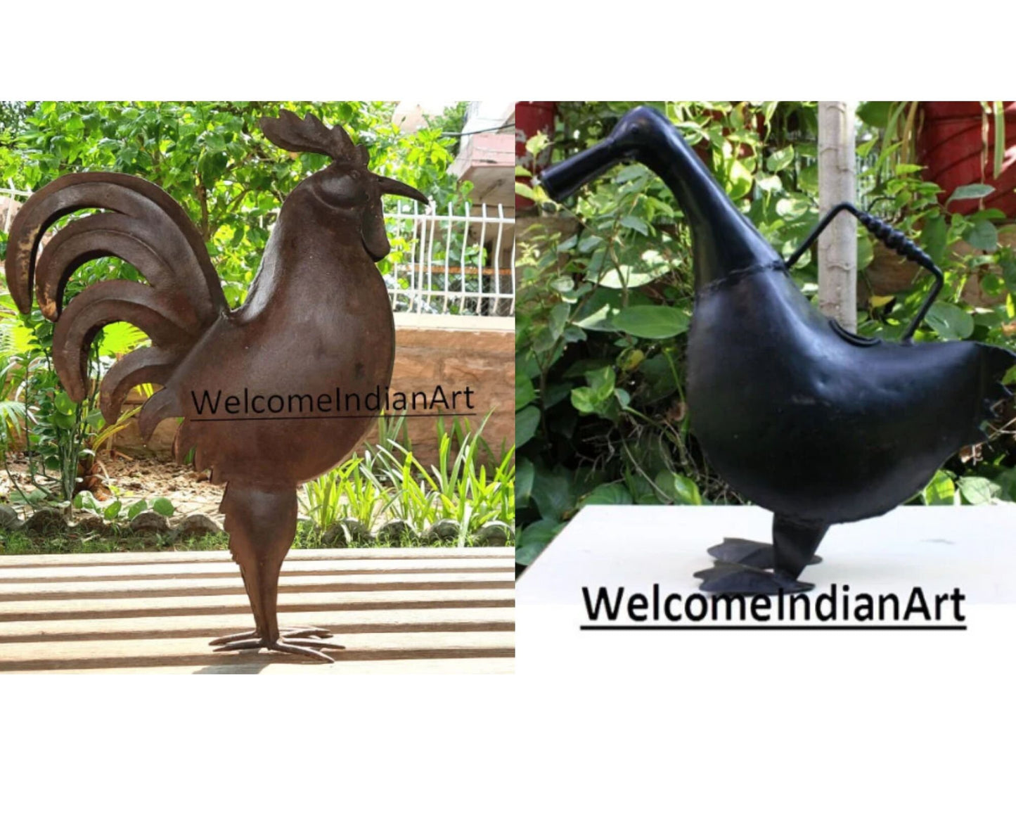 Old Vintage Iron Rooster Duck Model 1