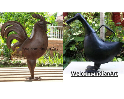 Old Vintage Iron Rooster Duck Model 1