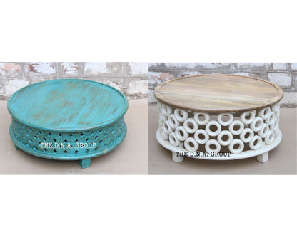 Wood Coffee Table Wooden Coffee Model 1 Blue