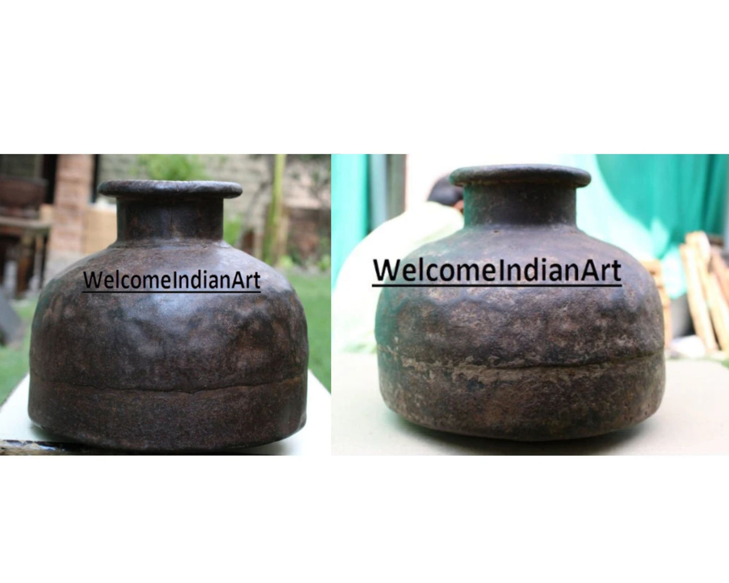Antique Iron Pot Vintage Water Model 1
