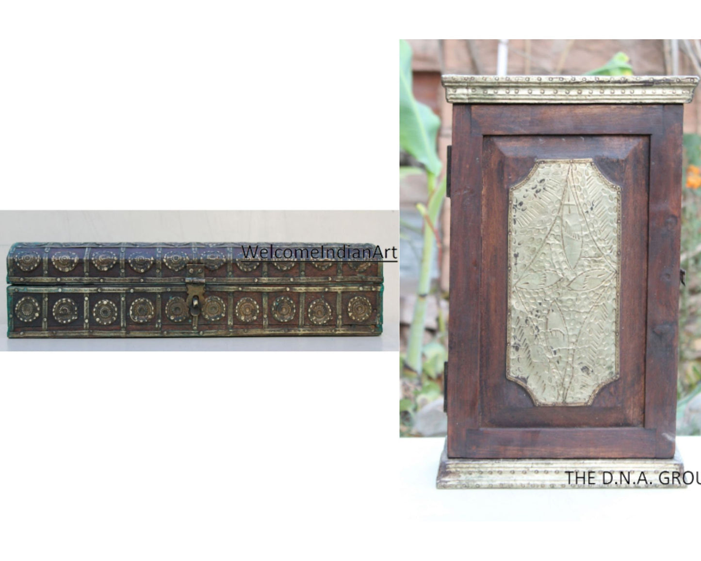 Wooden Antique Cabinet, Wall Mount Model 1