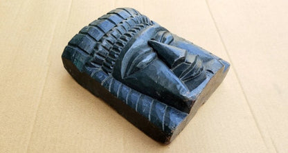 Meditative Buddha Head, Cast Iron Model 1