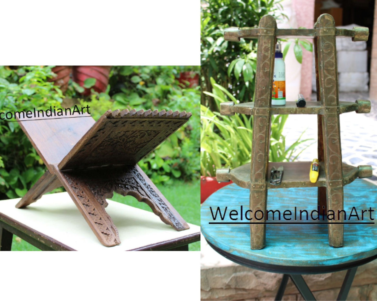 Wooden Antique Cook Book Stand /Handcrafted
