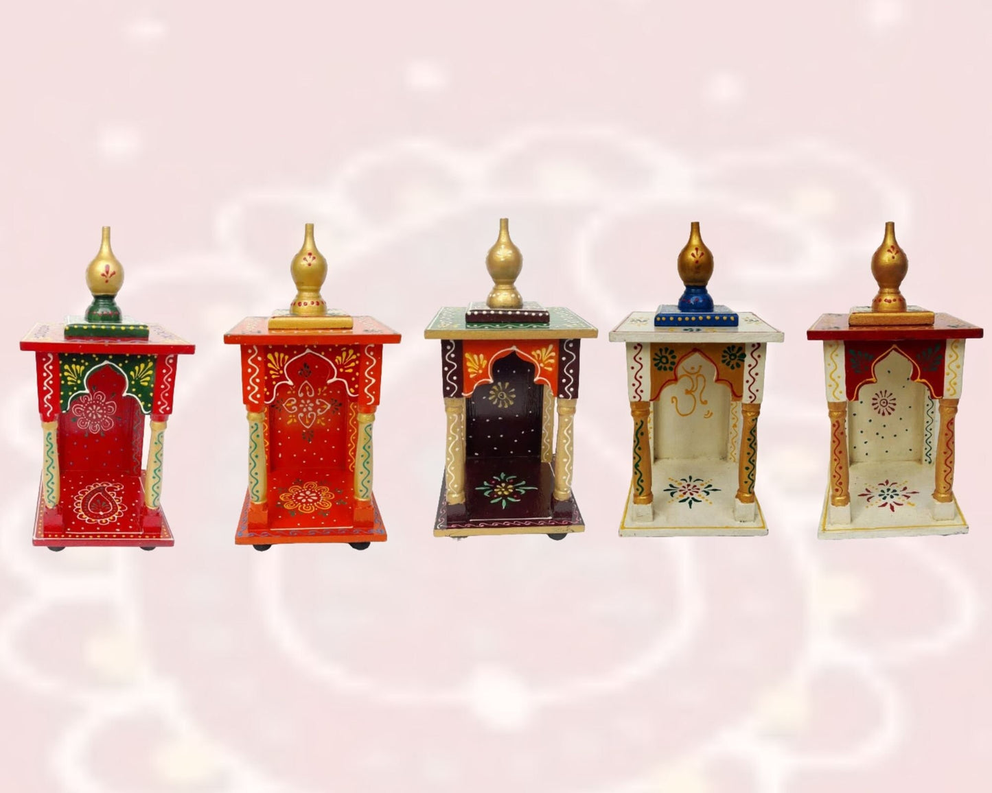 Small Compact Wooden Temple / Mandir