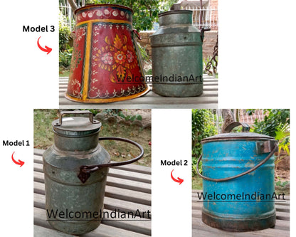 Antique Iron Milk Pot Metal