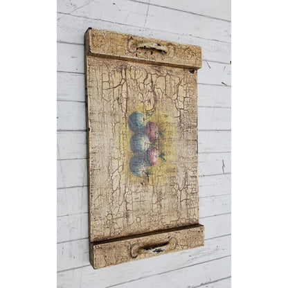 Wooden Handcrafted Rustic Printed Tray with