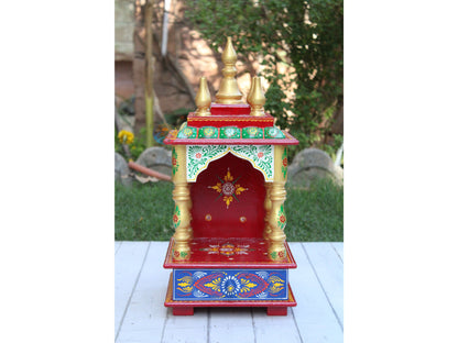 Handcrafted Wooden Temple For Home and