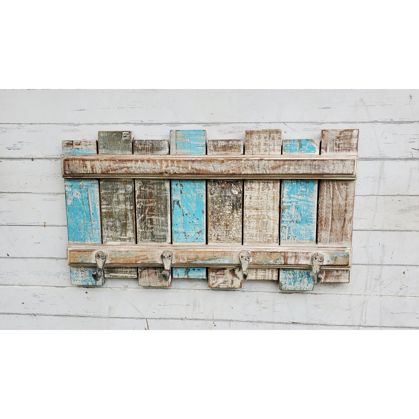 Wood Rustic Key Cloth Crockery Hanger,