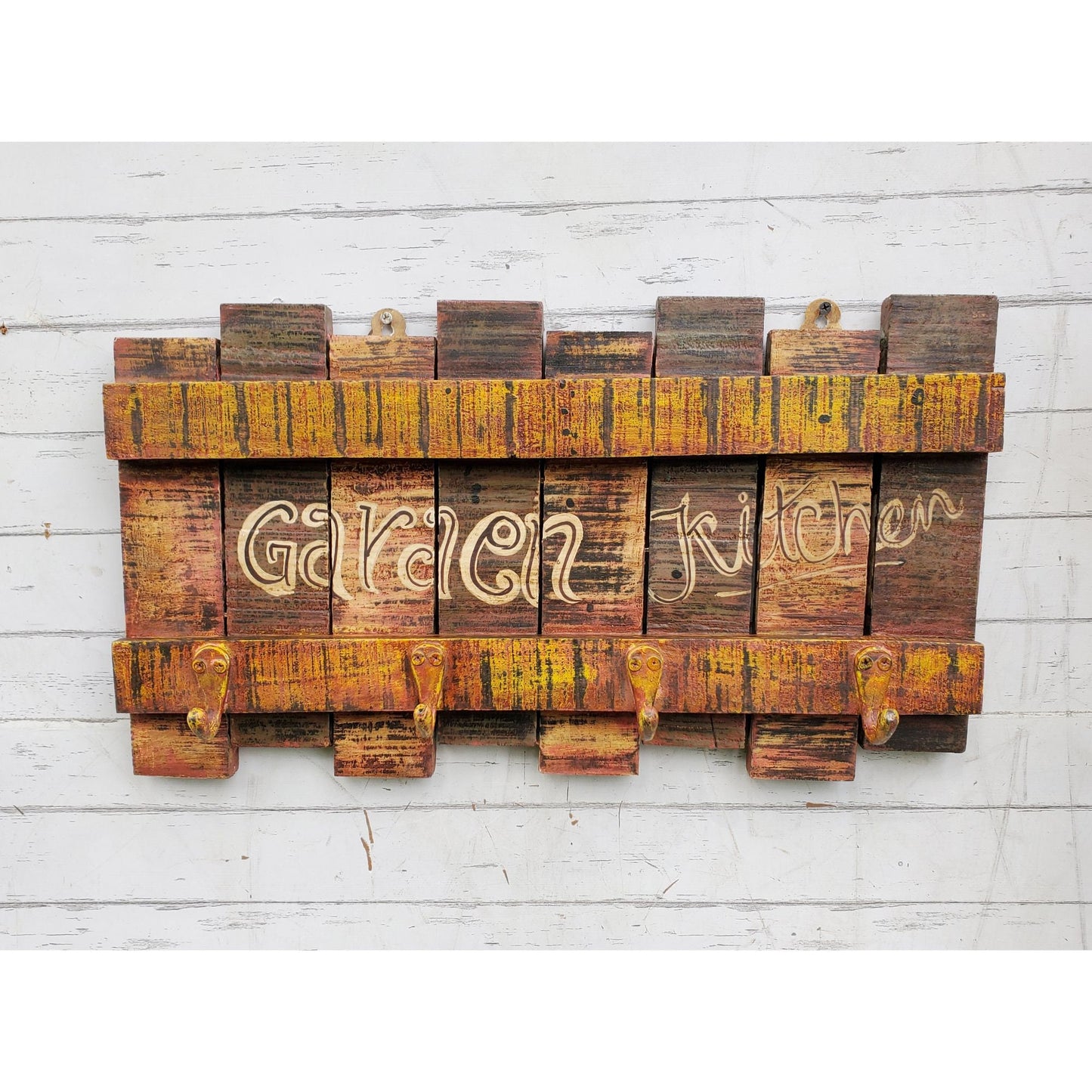 Wood Rustic Key Cloth Crockery Hanger,