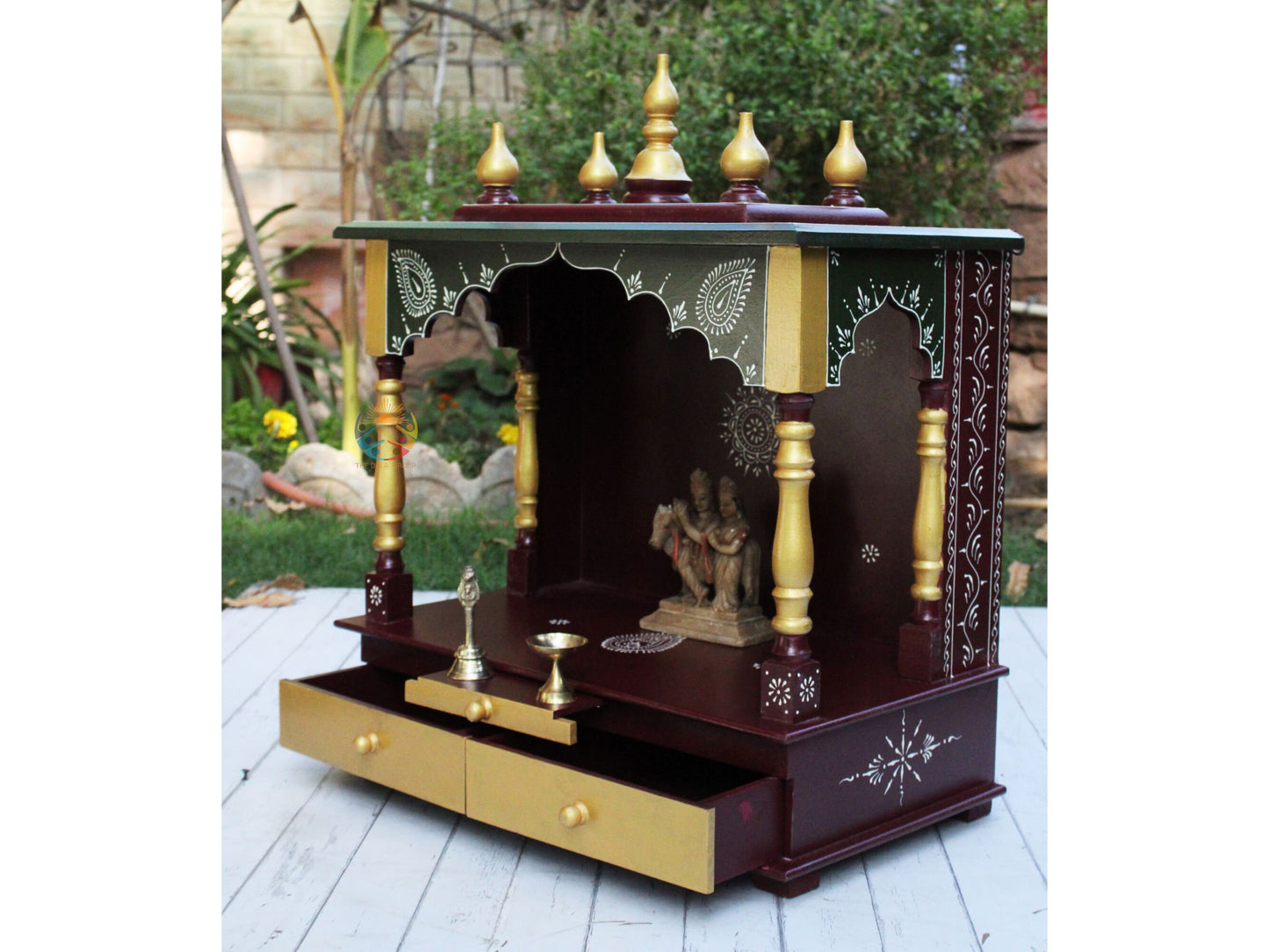 Luxurious Wooden Temple Mandir For Home