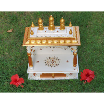 Handcrafted Wooden Hindu Temple Mandir Wooden