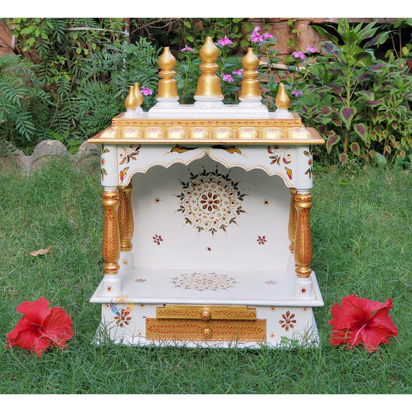 Handcrafted Wooden Hindu Temple Mandir Wooden