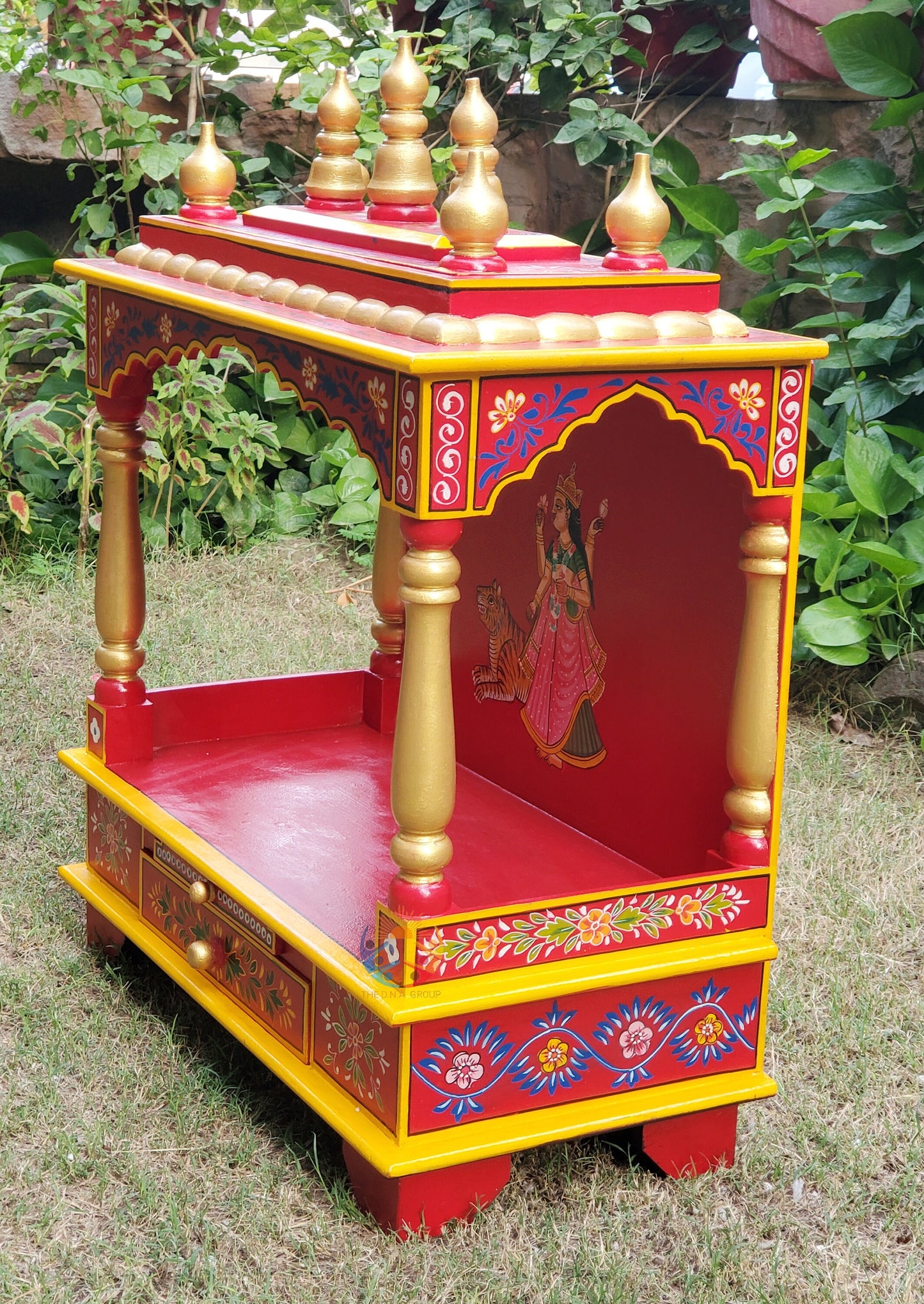 Wooden Temple Hindu Diwali Pooja Model 1